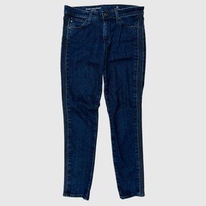 AG Adriano Goldschmied Prima Cigarette Ankle Pintucked Jeans Dark Wash Size 27